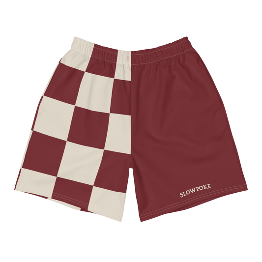 Slowpoke Swim Trunks - Red/Cream